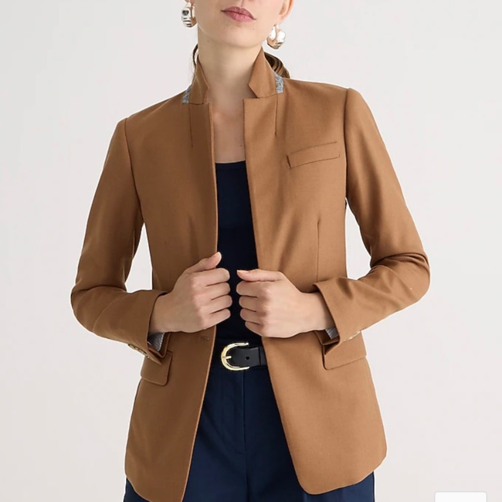 JCrew Regent Blazer wool camel size 2p